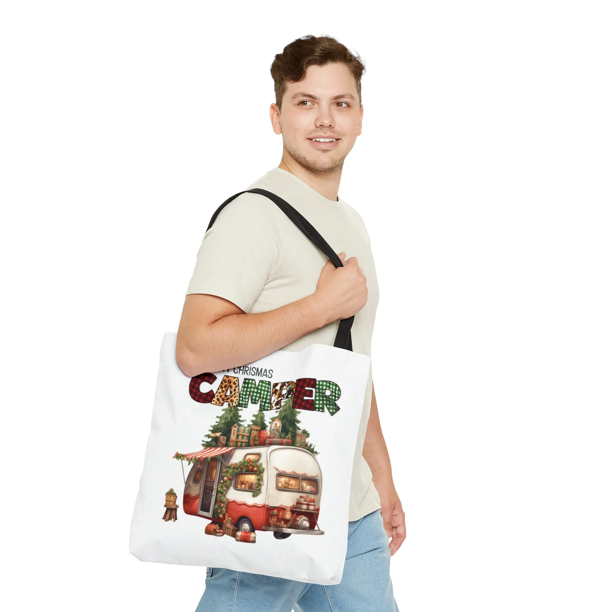 Tote Bag, Christmas, Camper