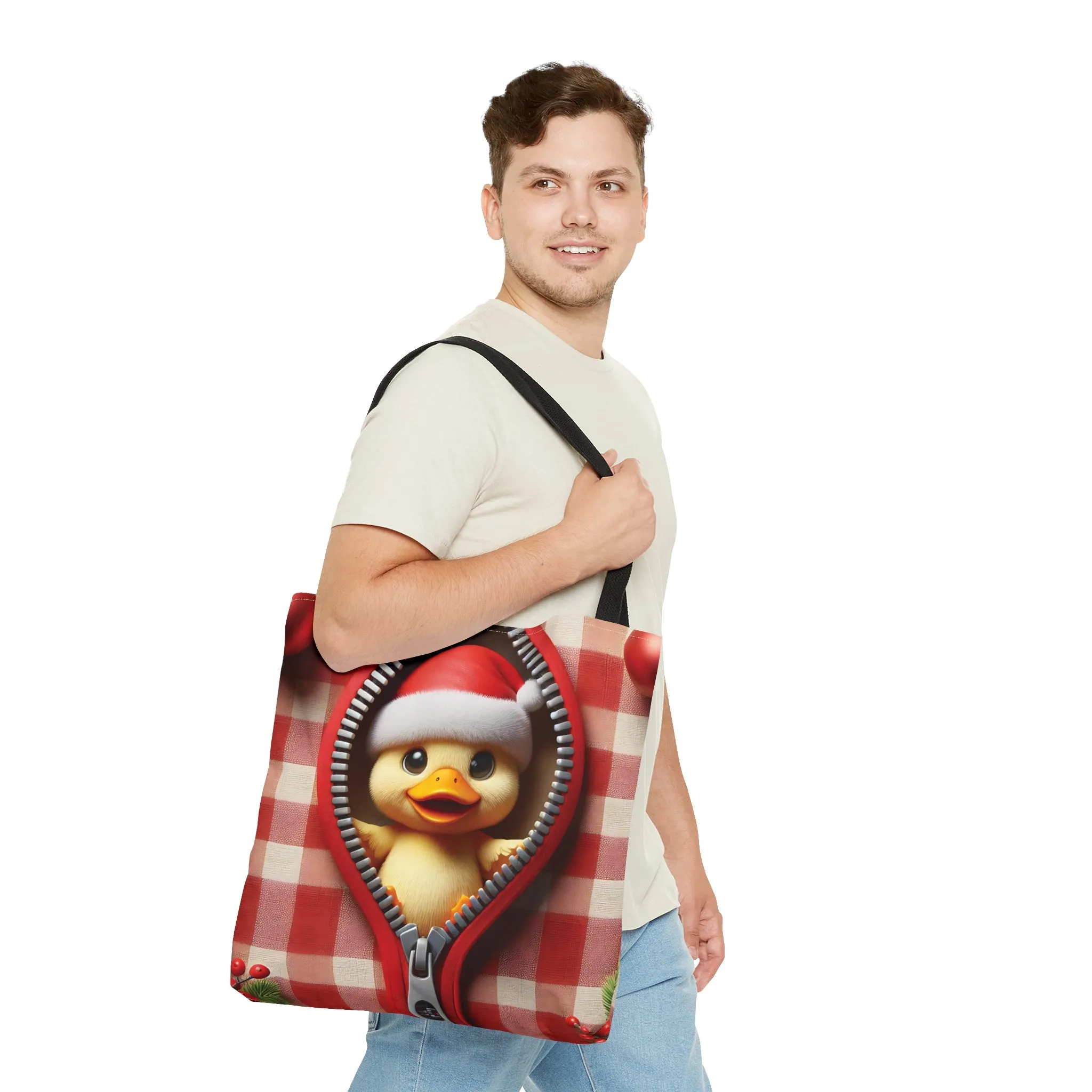 Tote Bag, Christmas Duck