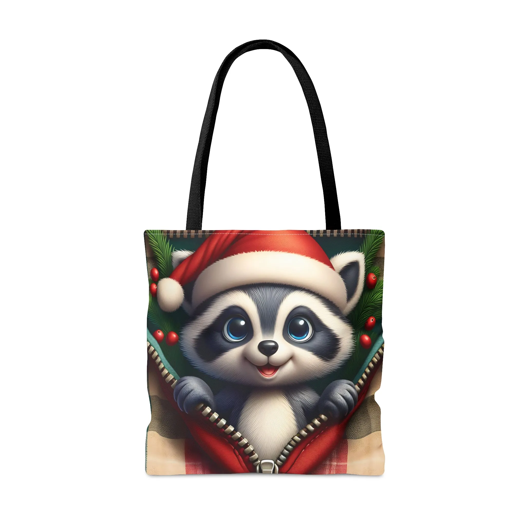 Tote Bag, Christmas, Racoon