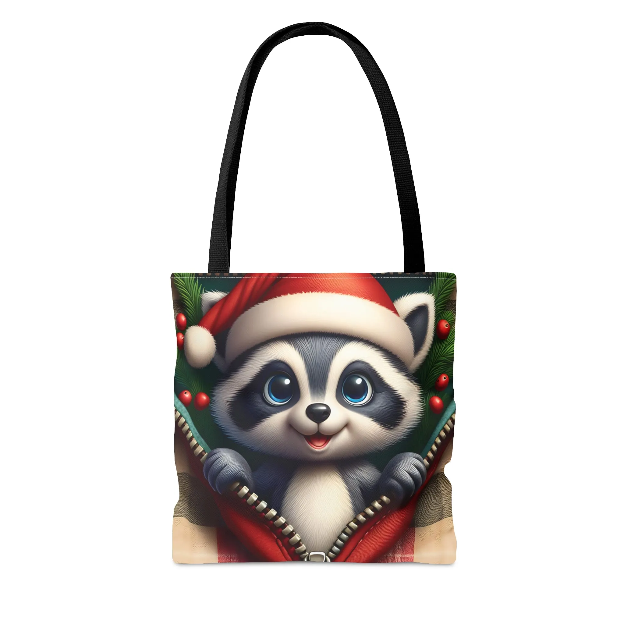 Tote Bag, Christmas, Racoon