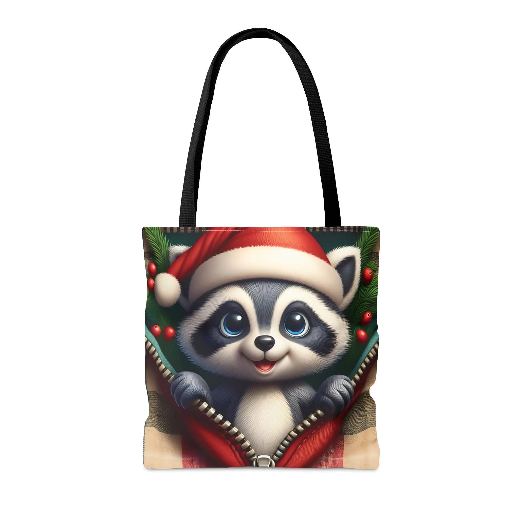 Tote Bag, Christmas, Racoon