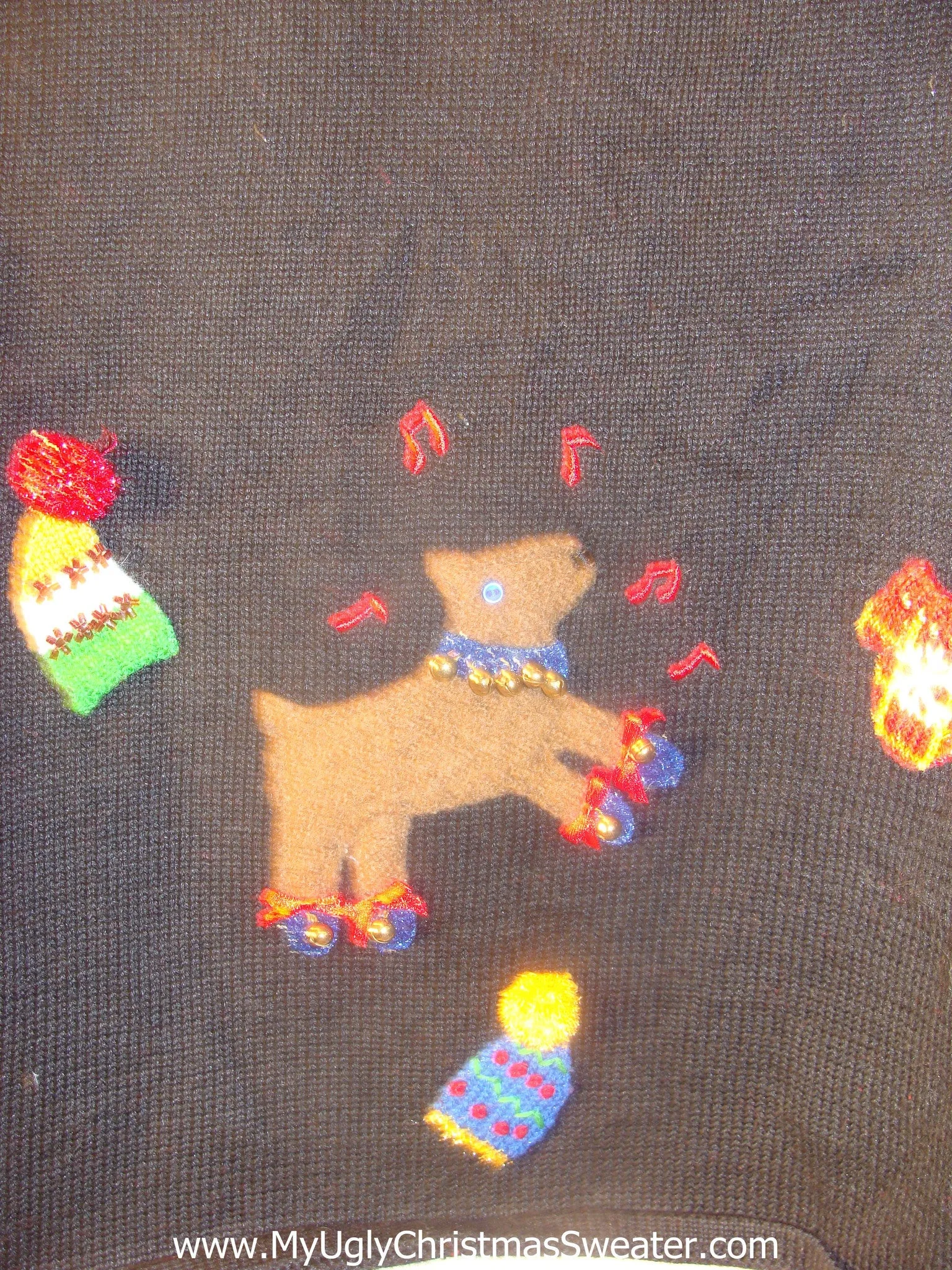 Ugly Christmas Sweater Vest Happy Reindeer Dancing