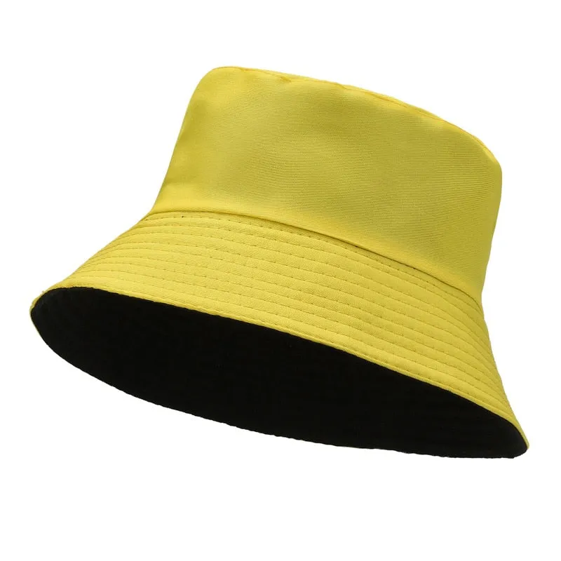 Unisex Smiley Embroidery Bucket Hat | Cotton Corduroy | Hip Hop Style | Sun Cap