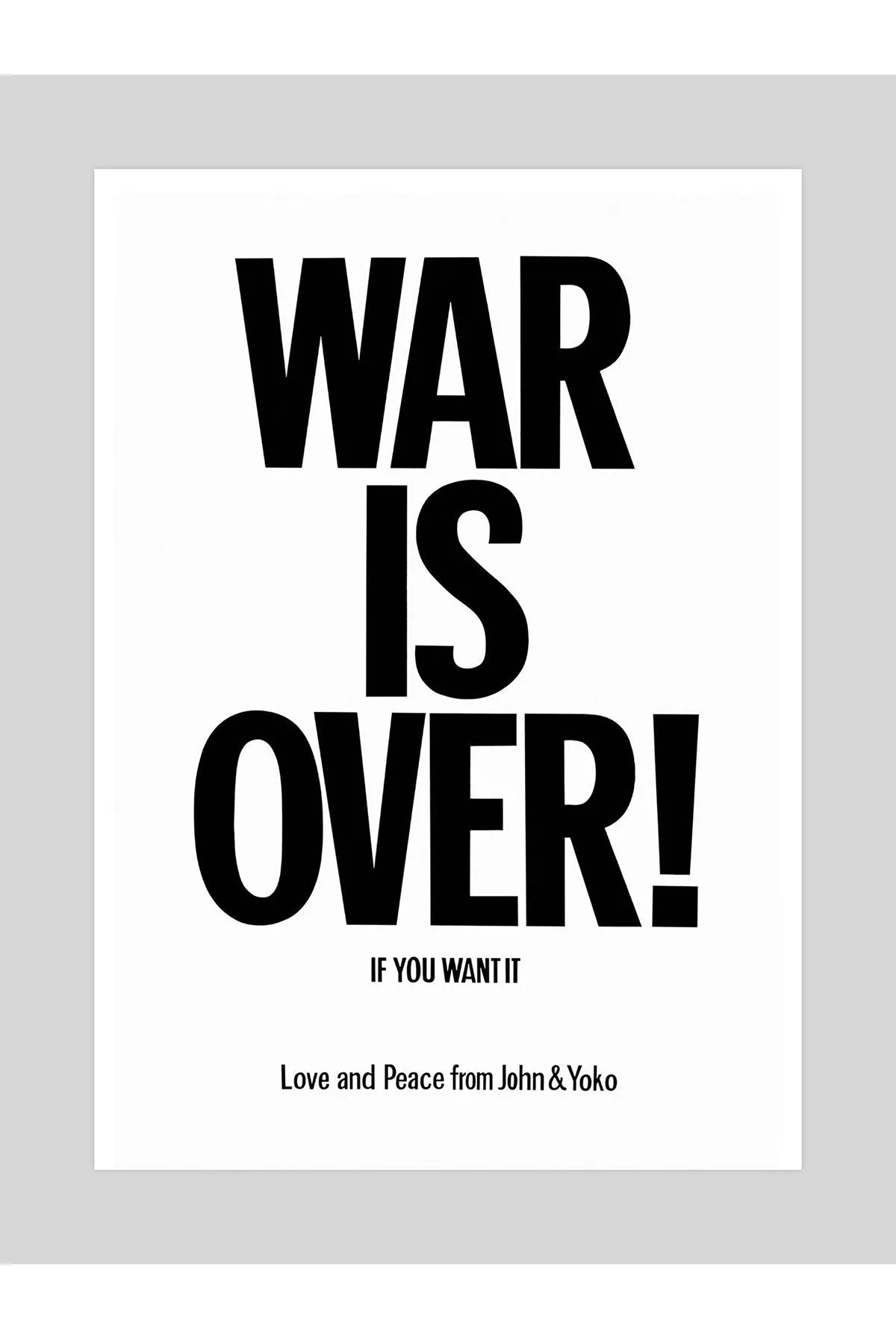 War Is Over