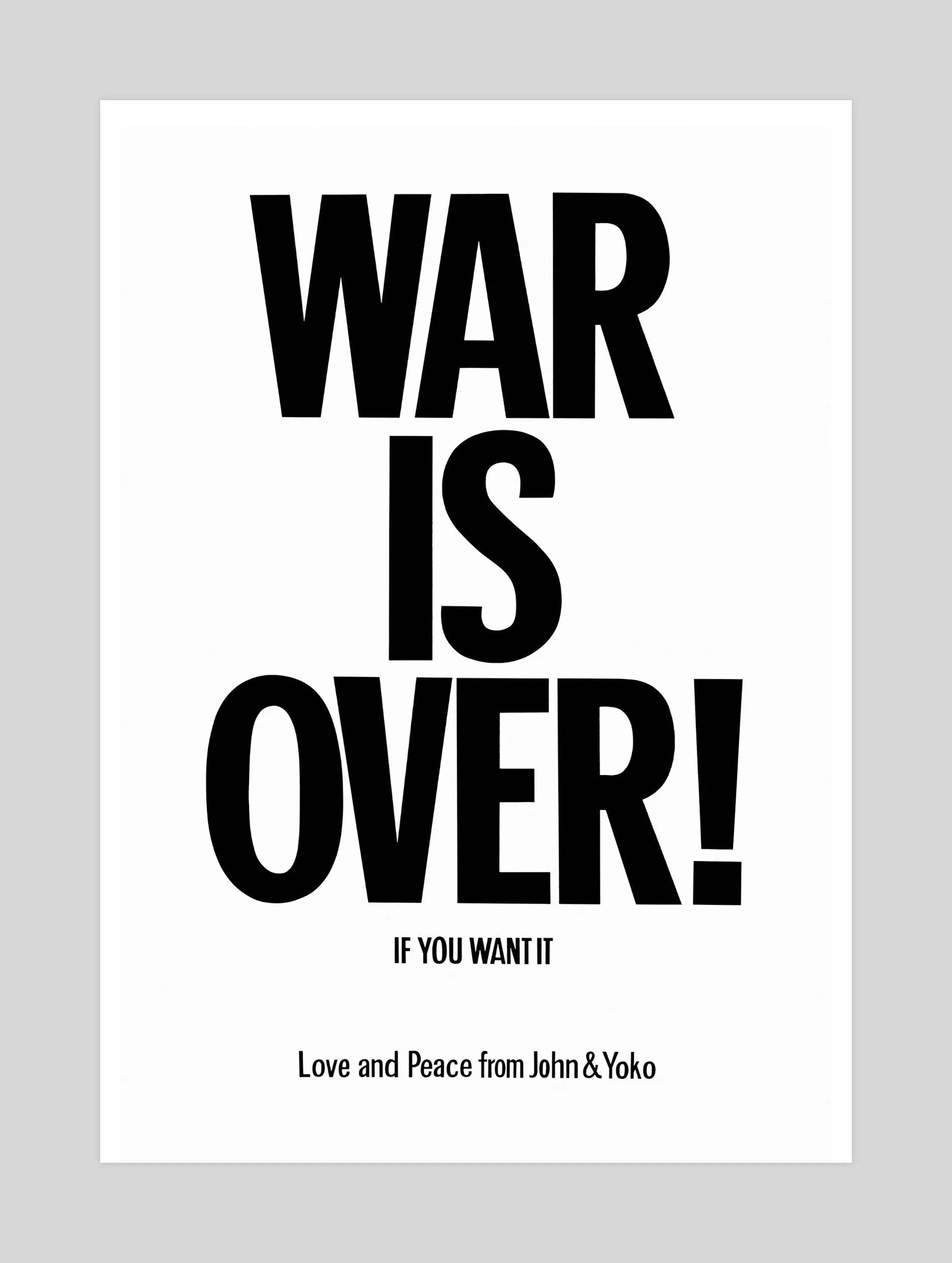 War Is Over