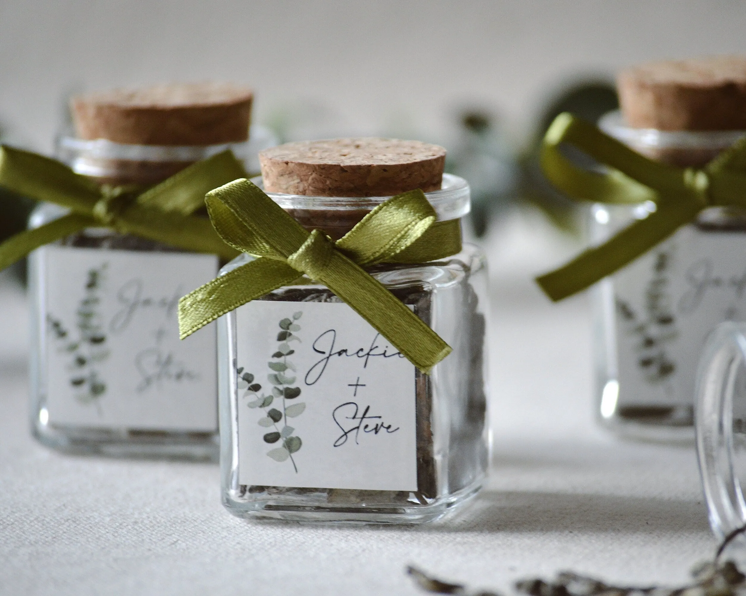 Wedding Tea Favors for Guests, Tea Party Favors, Personalized Favors, Custom Party Favors, Rustic Wedding Favors, Tea Jars, Bulk Gifts