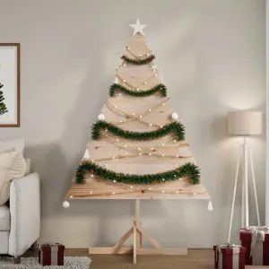 Wooden Christmas Tree for Decoration 180 cm Solid Wood