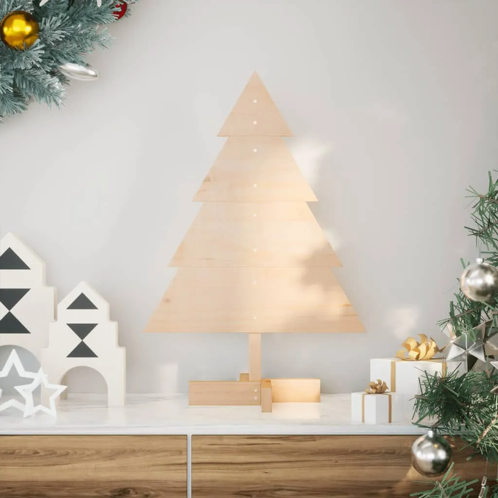 Wooden Christmas Tree for Decoration 70 cm Solid Wood